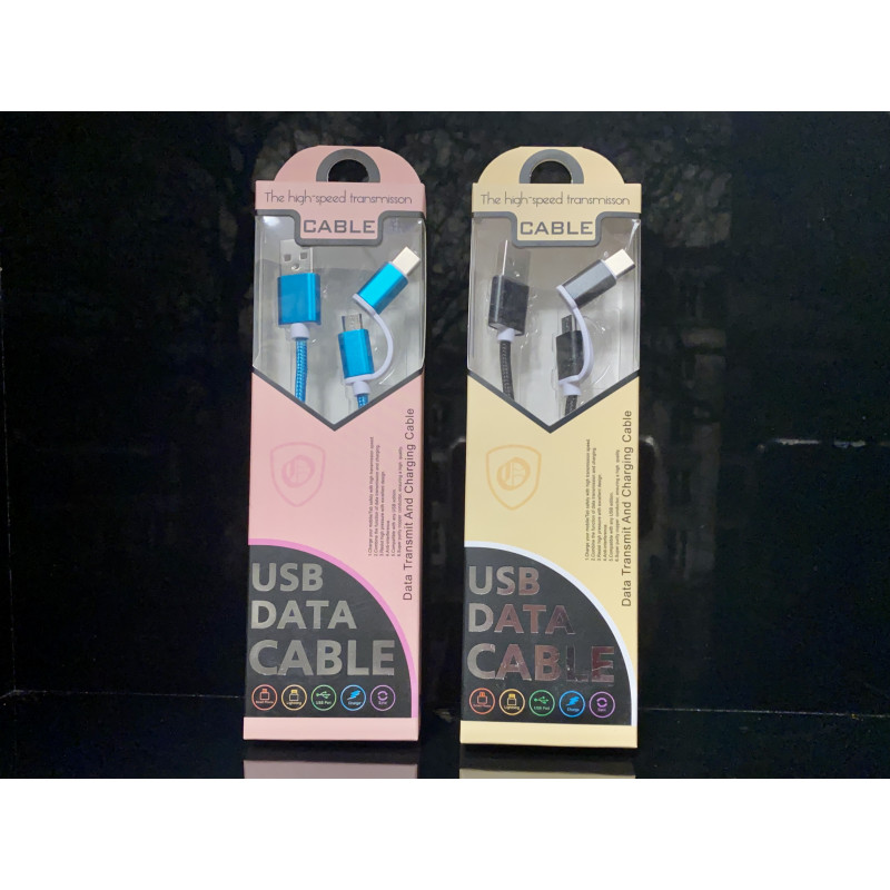 Câble 2 en 1 USB-C / Micro USB 1ml