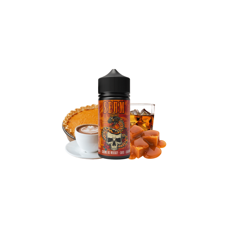 Tarte crème de whisky café caramel 50ml 0mg-Bobble